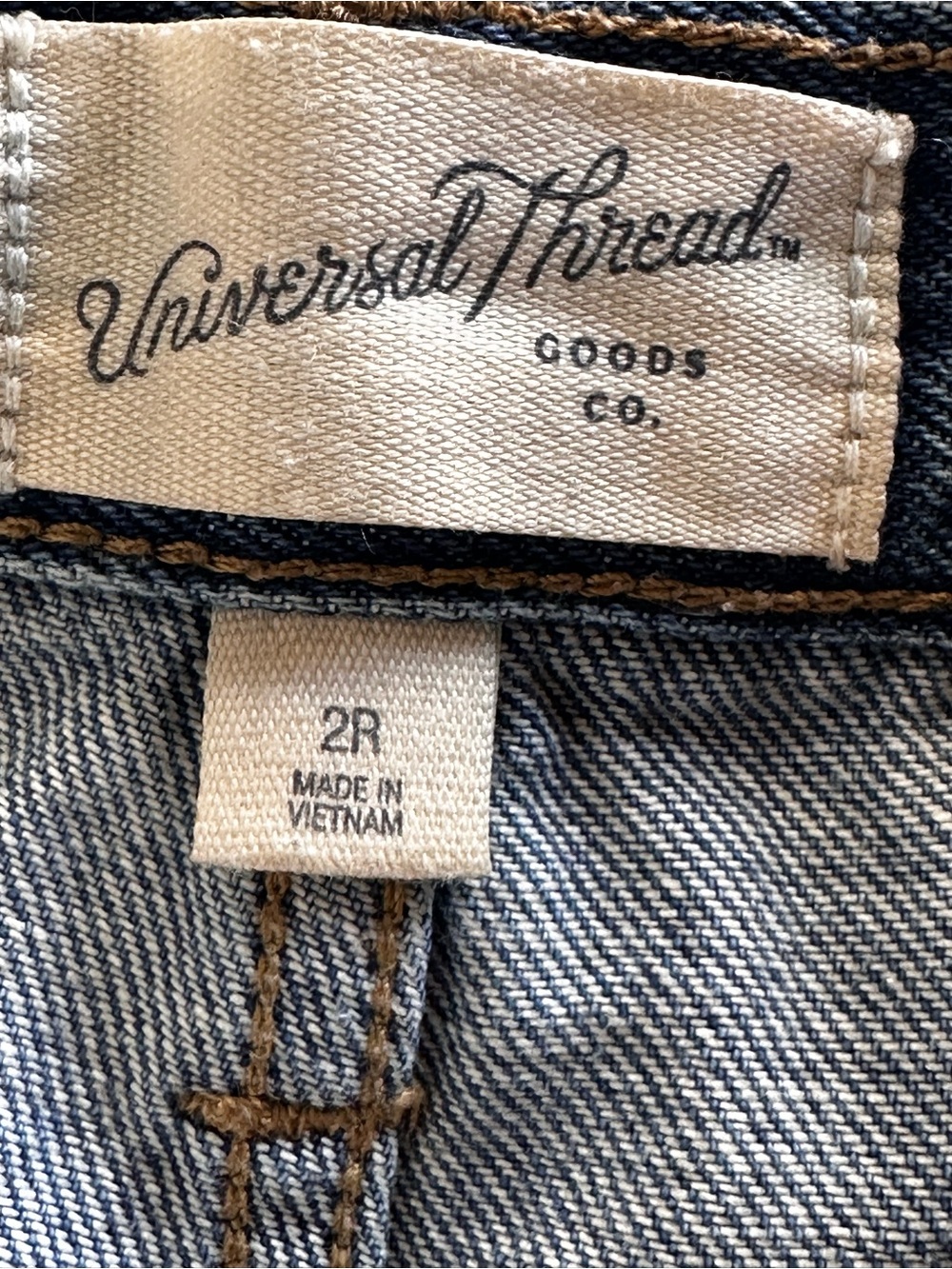 Universal Thread Wide Leg Cargo Jeans Women’s Size 2R Blue Y2K Utility Skater - Picture 6 of 13